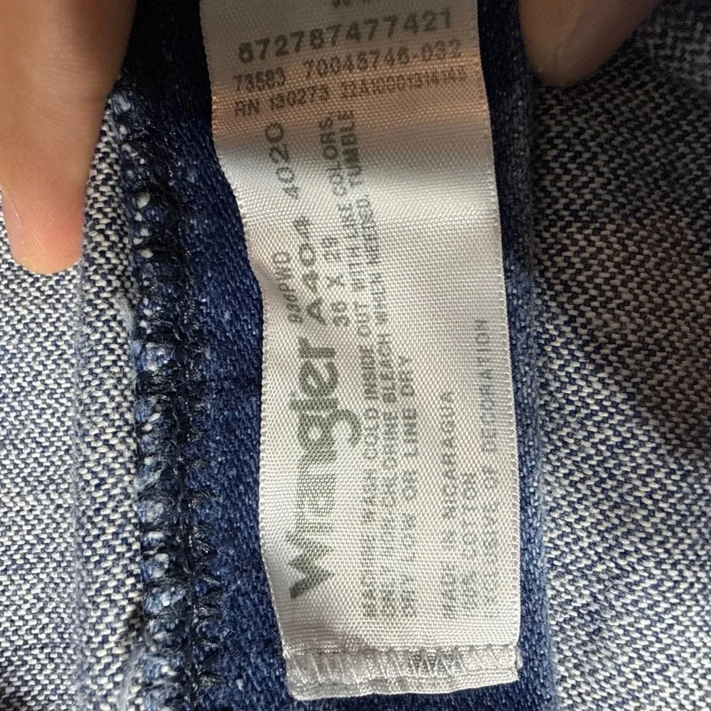 Wrangler 936PWD Cowboy Cut Slim Fit Blue Jeans Mens 36x29 Made In Nicaragua